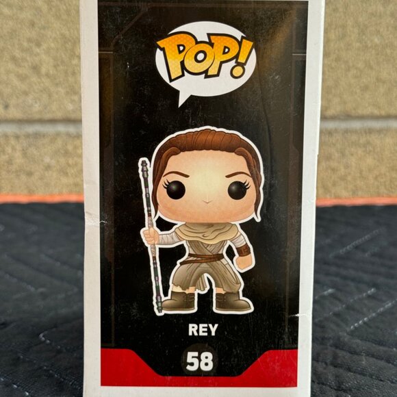 Funko POP! Bobble Head Star Wars Collectible Figure Rey #58 - Picture 3 of 8